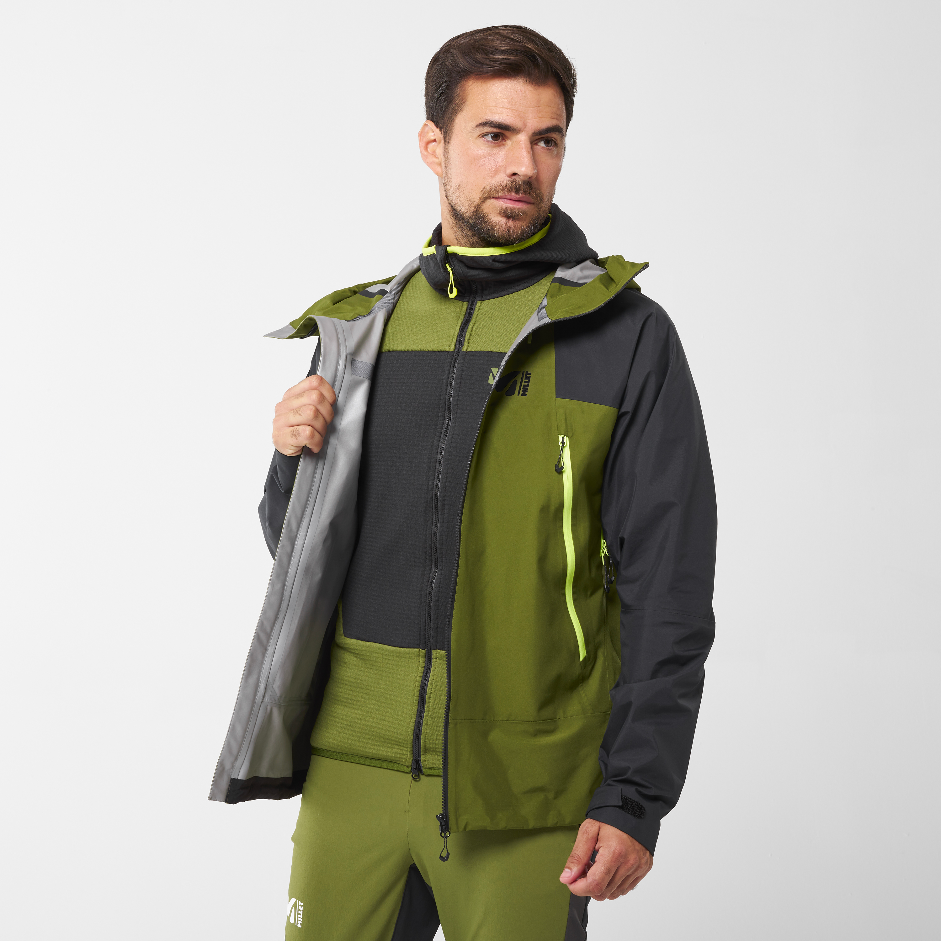 Men's Jacket K HYBRID GTX JKT M khaki Jacket Trekking Millet